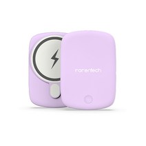 로랜텍 맥세이프 갤럭시 아이폰 고속 무선충전 보조배터리, 퍼플, 5000mAh