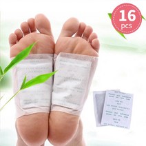 발바닥 패치 발독소 발 파스 뽀송 힐링 발파스 릴렉스 수액 노폐물 독소생강 디톡스 풋 패치 스트레스 해, 05 Style2 16PCS