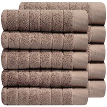 호텔수건 스트라이프 200g, 10장 너트브라운+너트브라운, 1개