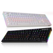 COX 교체축 사이드 RGB GTMX 게이밍 기계식 키보드 적축, 화이트, CK01, 일반형