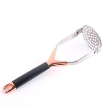 접이식 감자 프레스 감자 사수 스테인레스 스틸 수동 프레스 과일 기계 주스 프레스 주방 도구 주방 악세사리, rose gold
