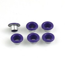 신발 가방 의류 가죽 벨트 모자용 100 세트 8mm 금속 구멍 와셔 공예 수리 그로멧 라운드 아이 링, Purple