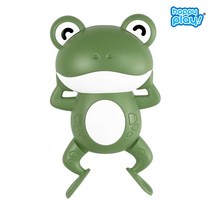 해피플레이 아기 유아 목욕 물놀이 장난감 골라 담기 헤엄치는 파닥파닥 거북이 개구리 오리 고래, 파닥파닥 개구리 그린