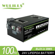 대형차부품 충전식 배터리 안전 금속 케이스 24v 100Ah 48v 50Ah lifepo4 RV 캠핑카 태양열 세금 없음, 01 24v 100AH-B