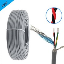 5 미터 RVSP 차폐 트위스트 그레이 케이블 26AWG 2/4/6/8 코어 RS485 신호 제어 와이어 주석 도금 구리 오디오 DIY, [02]4 Cores 5Meters, [01]26 AWG Gray