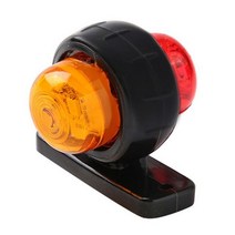 카라반트레일러 12V 24V 트럭 트레일러 조명 LED 사이드 마커 표시 등 트랙터 신호등 주차 레드 화이트앰버 스타일링 166894, B