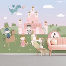 [아이방벽지] 공주 그림벽지