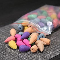 소품 박스 백플로우 오리엔탈 앤틱 세트 고급 동양풍 특이한 도자기 인센스 홀더 전통 사무실, 리필 360알 역류향