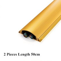 30x8mm 알루미늄 플로어 램프 코드 관리 오버 프로텍터 덕트 와이어 커버 은폐 홈 오피스 숨기기 케이블, 05 2pcs 40mmX12mm