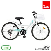 (완조립/사은품) 삼천리 2023 레스포 캡틴GS 7단 22인치 주니어 MTB 자전거, 화이트