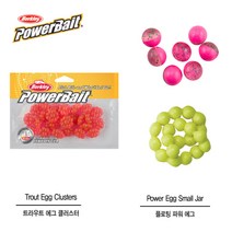버클리 파워베이트 트라우트 에그 클러스터 송어 알 미끼 루어 웜 플로팅파워, 플로팅 파워 에그(병타입), CGFR(펄다홍)