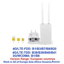 유심 와이파이 라우터 공유기 CPE905 POE LTE 고속 야외 방수 CPE Usb 4G 모뎀 라우터 WAN/LAN 포트 SIM, 04 Europe Version_01 EU 플러그