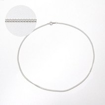 시크홀릭(실버92.5)1.4mm 커브체인 은목걸이 42cm