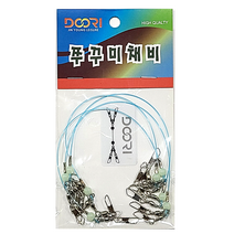 (두리) 쭈꾸미채비 4개입 24cm / 쭈꾸미낚시 갑오징어 문어 에기채비 워킹 지깅 한치, 2단