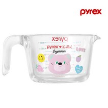 파이렉스 노티드 유리 계량컵 비커 1L, 없음