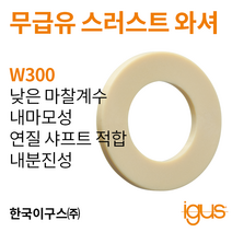 한국이구스 베어링 52-82mm iglidur® W300 독일 정품 스러스트 베어링 DUBUSH 오일리스 BUSHING 부싱, 내경 82mm:WTM-82110-020