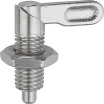Kipp 03099-10508A7 Stainless Steel Cam Action Indexing Plunger Style B Inch Natural Finish 8 mm, 1, 3/4-10