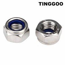 팝너트건 스테인리스강 가는 나사 나일론 삽입 잠금 너트 육각 자동 M5x0.5 M6x0.75 M8x1 M10x1 M12x1.25 M14 M16x1.5 A2, [07] 5pcs M12x1.5, 1개