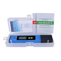 PH측정기 수분 산소 농도 높은 정확도 0 01 LCD 디지털 물 음식 수영장 수경법 포켓 크기 테스터 대형 14, 01 BLUE