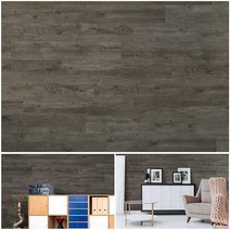 Wallworks Design 자석 비닐 벽 패널 36sf (화이트 워시 오크), Driftwood Gray