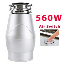 560w 주방 쓰레기 처리 분쇄기 음식물 쓰레기 처리기 스테인레스 dteel 분쇄기 기기, (560w), 유럽 ​​연합