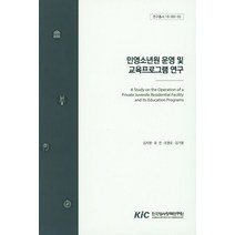 민영소년원 운영 및 교육프로그램 연구, 한국형사정책연구원