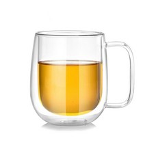 플랫화이트잔 아인슈페너잔 에스프레소샷잔 밀크글라스250/350ml Double Wall Glass Coffee Cup Kungfu Tea, 01 Clear_01 250ml