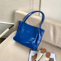 [캐비넷백] 코발트 무지 데일리 쇼퍼 빅백 숄더백 (3color)