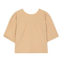 SI 뒷 지퍼장식 크롭 블라우스 (SFBAH2463)