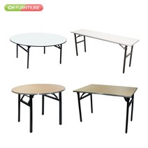 CH가구 절탁자 비복스 원형 사각 접이식 테이블 탁자 회의실, 01. 접이식 원형 비복스 1500 x 730cm