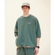 플루크 FLUKE 서플라이 피그먼트 스트링 하프 스웻셔츠 블루그린 FST352