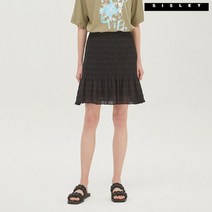 시슬리 로라 스모킹 미니 스커트 SASK42131 BK