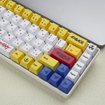 123 키 일본 애니메이션 건담 키 캡 기계식 키보드 OEM 프로필 PBT 키 캡, Only Keycaps