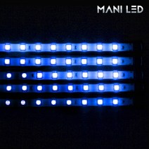 유성 스노우폴 LED바 줄조명 LED스트립 방수형 튜브타입 흐르는연출, 스노우폴 검정색튜브(50cm) 05번_블루
