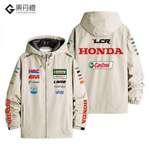 혼다 오토바이 라이딩 자켓 재킷 방수 바람막이 후드, 185/3XL, 02