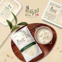 청년두부 순두부2개 연두부2개 (총 1.8kg 개당500g 400g) 해양심층수로 만든 국산콩 수제 두부, 4개, 500g