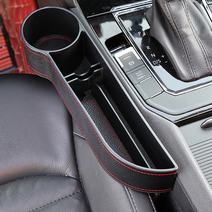 차량용 틈새수납함 사이드포켓 정리함 컵홀더 자동차용품, 블랙, 조수석, 1개