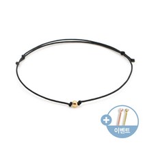 [비앤비골드]14K18K 골드볼 실크끈 블랙 실팔찌 SLB29359