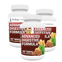 닥터베르그 어드밴스 다이제스티브 포뮬라 사과식초 베타인 진저 페퍼민트 180정 Dr. Berg Nutritionals Advanced Digestive Formula, 3개
