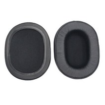 2 개 ATH-MSR7 M50X M20 M40 M40X 이어폰 슬리브 귀 커버 홀스터 스폰지 EarPads 가죽 귀마개 교체 액세서리, [02] Black
