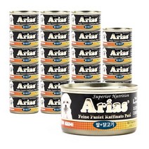아리아스 강아지용 저지방 다이어트 캔 100g, 쌀 + 닭고기 혼합맛, 24개입