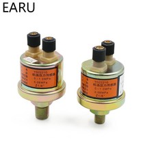 아날로그 차압계 엔진 오일 압력 센서 게이지 송신기 스위치 장치 1/4 NPT 80x40mm 자동차 C45, 한개옵션0
