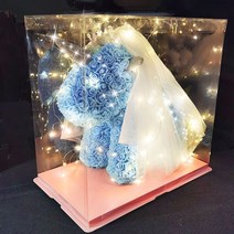 결혼기념일 1주년 선물 곰돌이꽃 장미 곰돌이 a01, K