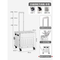 전동웨건 고카트 손수레 과수원 1인전기차 운반카트, [4륜]노르딕그레이미디엄50L