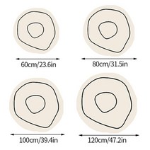 인조양털러그 ins rug nordic carpet living room round rug 커피 테이블 floor mat white area rug bedroom bedside