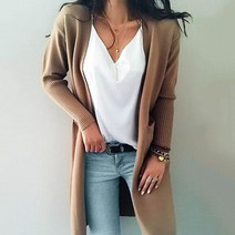 여성 브이넥 등원룩 로브 가디건 cashmere long cardigan 스웨터 봄 가 가 카디건 캐주얼 느슨한 포켓 코트 어 일본 자켓