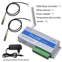 GSM 4 릴레이 SMS 컨트롤러 스마트 전원 스위치 온도 습도 센서 습도계 원격 제어 모듈 홈 오토메이션, [05] With 2 Hum Sensor