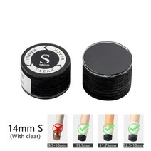 일본 오리지널 수입 KAMUI 큐 팁 당구 풀 큐 KAMUI 팁 14mm SS/S/M/H 스누커 팁 브라운 11mm M/MH 당구 액세서리, Black