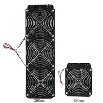 CPU수냉쿨러 냉각 팬 수냉식 컴퓨터 PC 쿨러 쿨링팬 120mm360mm cpu 워터 라디에이터 g14 컴퓨터 cpu 수냉 시스템용 팬 18 튜브가 있는 스레드 열 열, 360mm