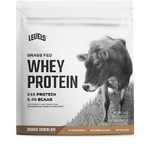 레벨 잔디 먹이 100 유청 단백질 무호르몬 더블 초콜릿 1LB, 1파운드(1팩)